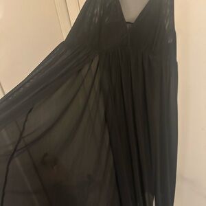 Elegant Black Sheer Dress